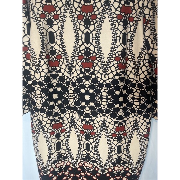 Julian Taylor New York Earth Tones Shift Dress Sz 14 - Picture 2 of 7